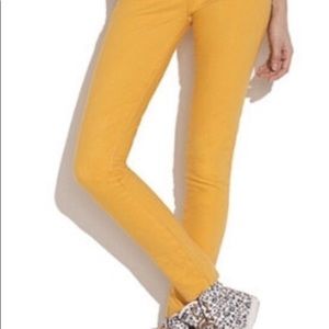 Madewell ankle zip size 27 marigold jeans